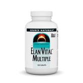 Source Naturals Elan Vital Multiple – bouteille intimiste montrant le flacon et les comprimés, soutien énergie