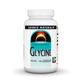 Source Naturals Glycine – bouteille de 100 capsules prête à l'emploi