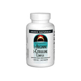 Source Naturals L-Arginine L-Citrulline Complex, bouteille, soutien potentiel à l'énergie et à la circulation