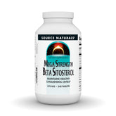 Source Naturals Mega Strength Beta Sitosterol – bouteille avant: soutien potentiel des niveaux normaux de cholestérol.