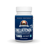 Source Naturals Mélatonine 5 mg, bouteille de 240 comprimés, soutien potentiel au sommeil.