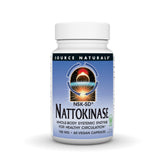 Source Naturals NSK-SD nattokinase – bouteille avec bouchon, soutien potentiel à la circulation.