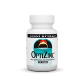 Source Naturals OptiZinc – flacon de tablettes, pratique et quotidien.