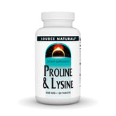 Source Naturals Proline et Lysine, bouteille - soutien potentiel de la synthèse des protéines.