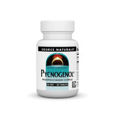 Source Naturals Pycnogenol 50 mg, bouteille montrant des tablettes, soutien antioxydant quotidien.