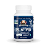 Source Naturals Mélatonine – boîte visible pour soutenir un sommeil plus paisible.