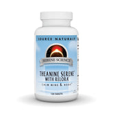 Source Naturals Theanine Serene, bouteille de tablettes prête au quotidien pour le calme.