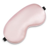 Spacepower masque en soie rose pour dormir, blocage lumineux et confort optimal.