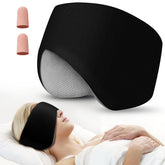 SpacePower masque-sommeil 2en1 yeux et oreilles bloque la lumière pour un sommeil profond.