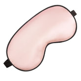 Spacepower masque yeux en soie rose – vue générale du masque doux pour le repos.