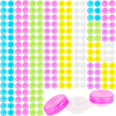 Boîtes colorées Spaluck transparentes, pratique pour différencier les lentilles en voyage.