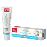Dentifrice SPLAT Série Professionnelle action-multiples, calcium bioactif pour reminéralisation potentielle.