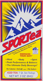 SPORTea glacée : sachets thé 7 pour infusion rapide et rafraîchissante