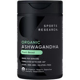 Sports Research Ashwagandha – bouteille organique, détente naturelle.