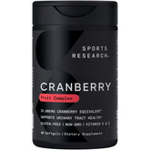 Sports Research Cranberry Fruit Complex – emballage clair et informatif pour la routine santé