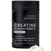 Sports Research Créatine Monohydrate, capsules pour énergie musculaire