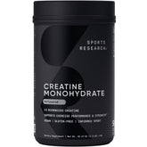 Sports Research Creatine Monohydrate, poudre micronisée pour un mélange rapide dans votre boisson.