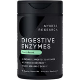 Sports Research Enzymes digestives en bouteille, soutien potentiel à la digestion des protéines.