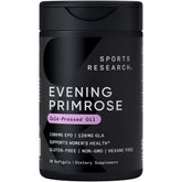 Sports Research huile d’onagre en bouteille, extraction froide et source d’acides gras.
