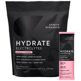 Sports Research Hydrate pack frontal framboise-citron, pratique pour l'hydratation quotidienne