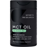 Sports Research Keto MCT: gélules liquides en bouteille, énergie potentielle