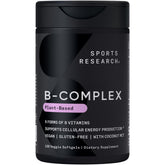 Sports Research Vitamine B-Complexe – bouteille visible, soutien métabolique quotidien.
