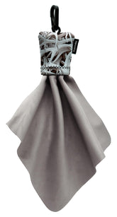 SPUDZ Classic chiffonnette microfibre dans étui clip-attache pour lentilles.