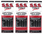 SSS Tonic: flacon 10oz pour un apport rapide en fer et vitamines B.