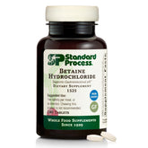 Standard Process Betaine HCl bouteille: soutien potentiel au pH gastrique pour une digestion plus paisible.