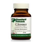 Standard Process C Synergy: bouteille et étiquette, soutien potentiel de la santé des tissus.