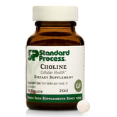 Standard Process Choline – bouteille 90 comprimés prête à l’emploi pour le métabolisme des graisses.