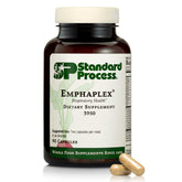 Bouteille Emphaplex Standard Process, soutien potentiel du système respiratoire.