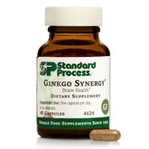 Standard Process Ginkgo Synergy : bouteille pratique pour le quotidien et le soutien potentiel des fonctions cognitives