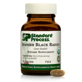 Standard Process Radis Noir Espagnol: bouteille et comprimés, soutien potentiel du foie.