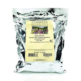 Starwest Botanicals Chicoree racine torrefiee granules dans un emballage pratique pour infusion aromatique.