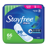 Stayfree Maxi Pads emballage : paquet discret et pratique pour l’achat