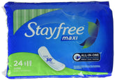 Stayfree pad nuit ultra-fin sans ailes pour une protection nocturne discrète et confortable