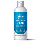 Stellar Liposomal NAD+ liquide, flacon: absorption améliorée pour énergie cellulaire.