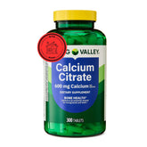 STS Home Calcium Citrate 600 mg — bouteille de 300 comprimés pour soutenir la santé osseuse