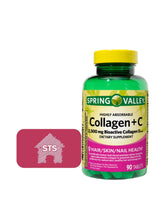 STS Home Spring Valley Collagene: bouteille de pilules, soutien potentiel pour peau et cheveux.