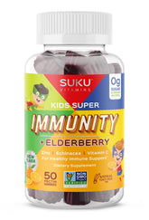 Gommes immunité SUKU pour enfants en boîte, goût agréable et pratique.
