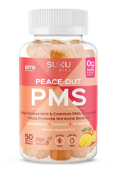Gommes SUKU VITAMINS PMS – bouteille pour prise facile et soutien du cycle.