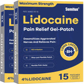 Patch Sumifun lidocaïne 4% sur le dos, soulagement ciblé potentiel