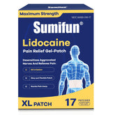 Sumifun pansement lidocaïne XL sur le dos pour un confort ciblé et couverture complète