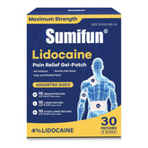 Pansement Sumifun lidocaïne moyen pour coude, relief ciblé et discrétion.