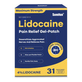 Patch Sumifun lidocaïne 4% : emballage individuel pratique et frais.