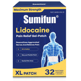 Sumifun XL patch lidocaïne, vue dos, soulagement localisé sur le dos.