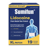 Sumifun XL Patch Lidocaïne dos – soulagement ciblé et rapide.