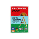 Sun Chlorella Poudre Algues Vertes dans sa boîte, pratique pour votre routine bien-être.