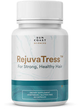 SUN COAST SCIENCES RejuvaTress – bouteille pour soutien capillaire quotidien.
